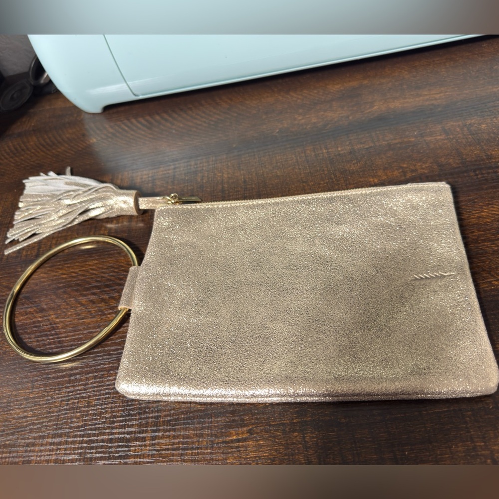 Thacker Nolita Ring Handle Leather Clutch